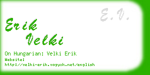 erik velki business card